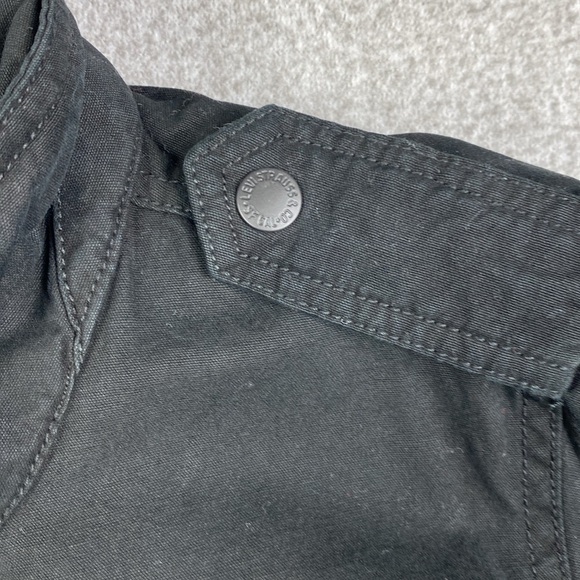 Levi’s trucker jacket Sherpa lining and attached hoodie true black size S - Picture 13 of 14